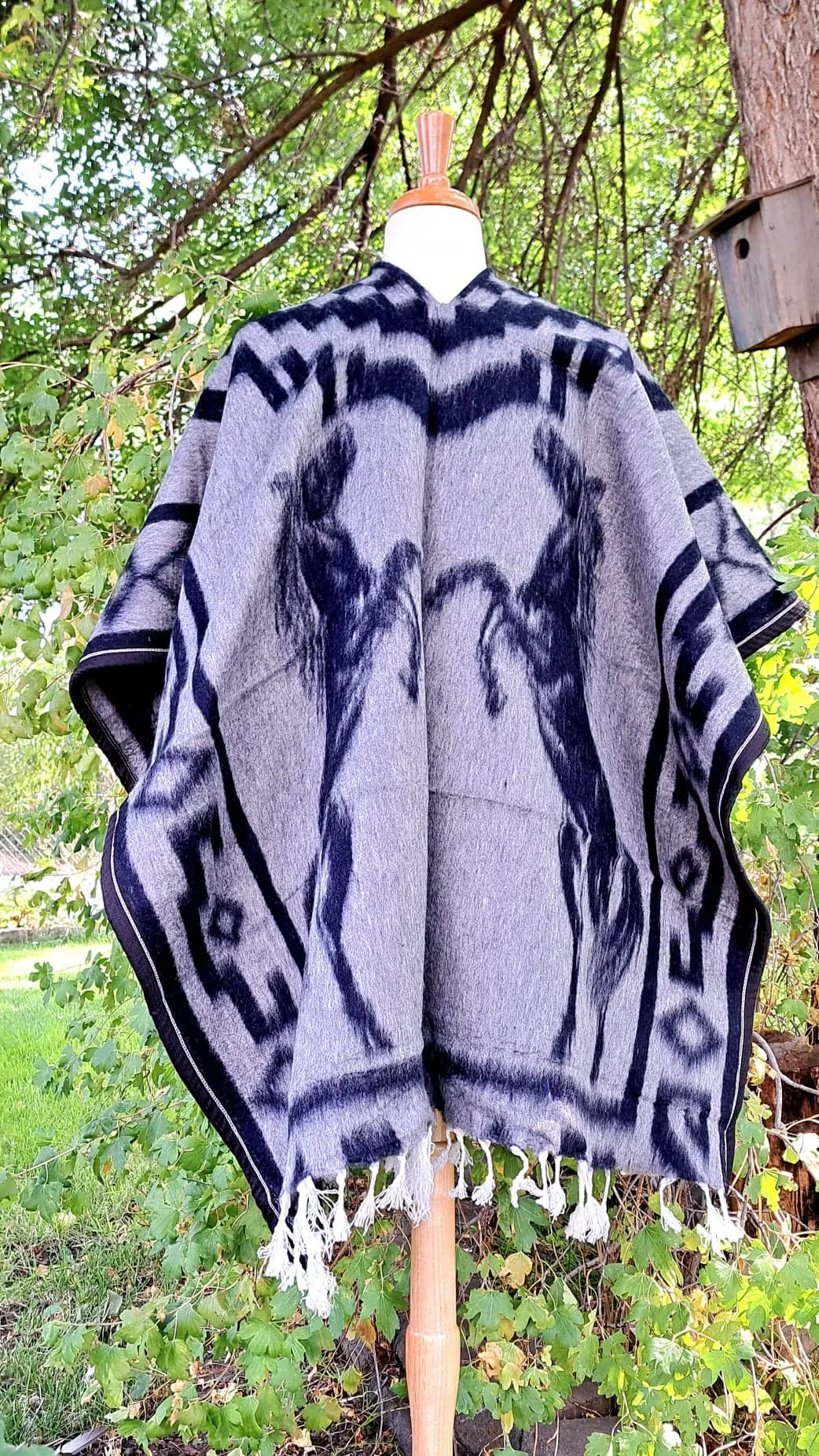 Mexican Warm Poncho-Gaban