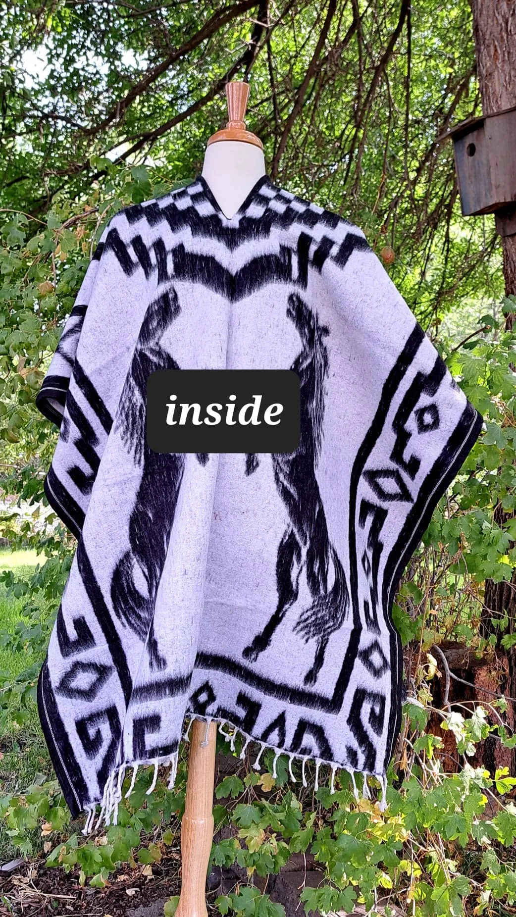 Mexican Warm Poncho-Gaban