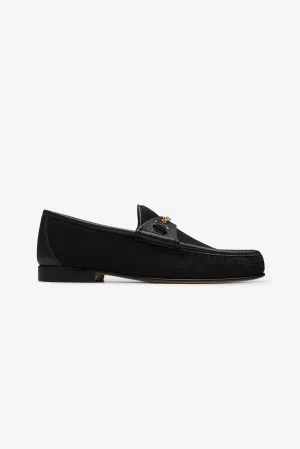 Mick Moccasin Mesh Black