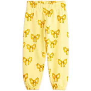 Mini Rodini Yellow Bow Aop Sweatpants