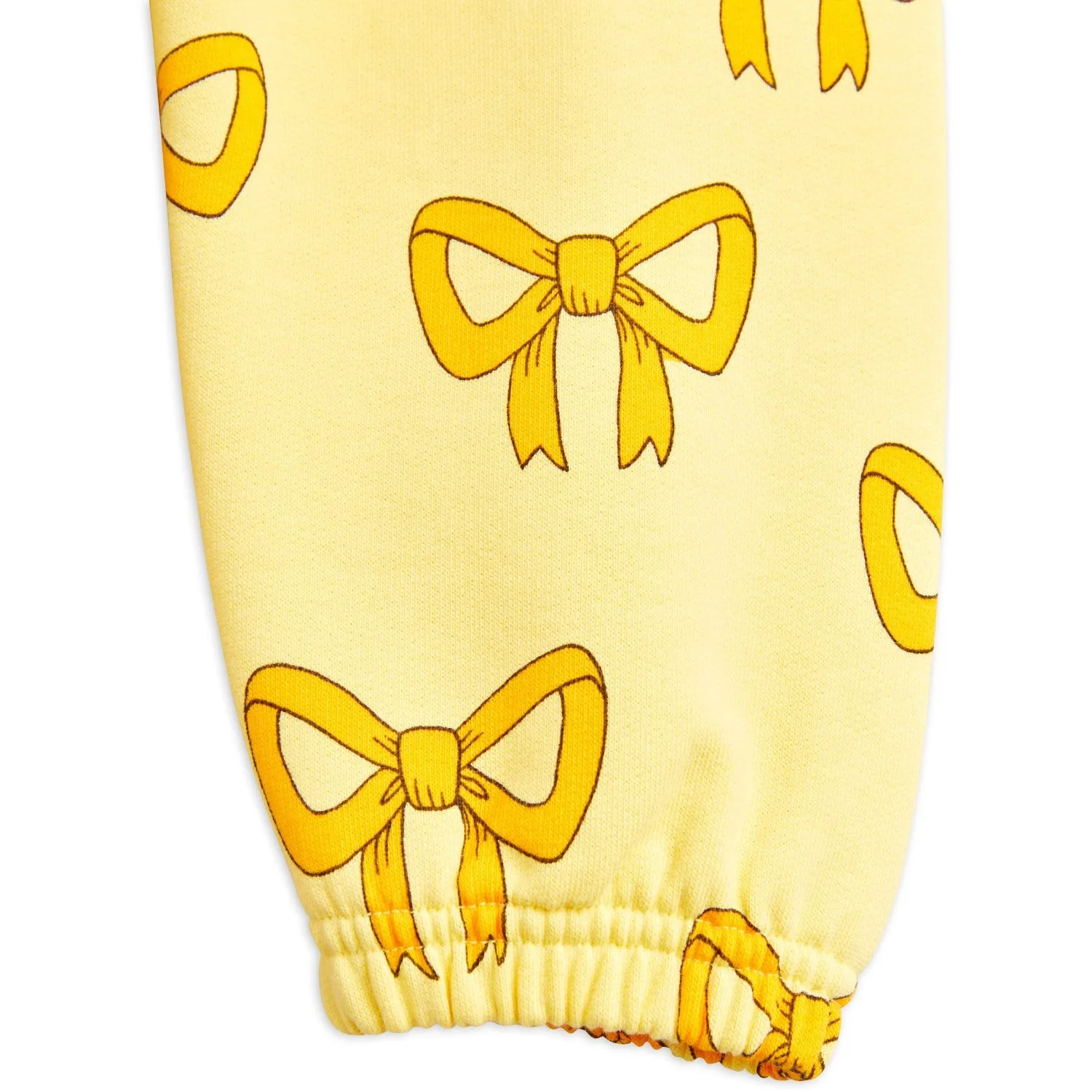 Mini Rodini Yellow Bow Aop Sweatpants