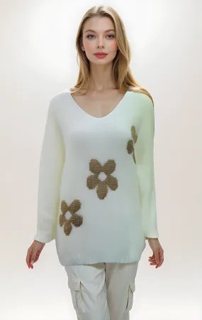 Mohair Floral Jumper