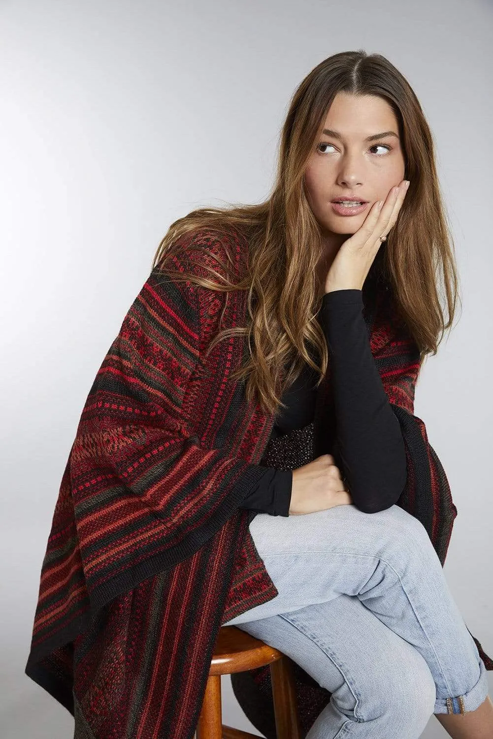 Montreal Alpaca Poncho - Women's Ruana Wrap