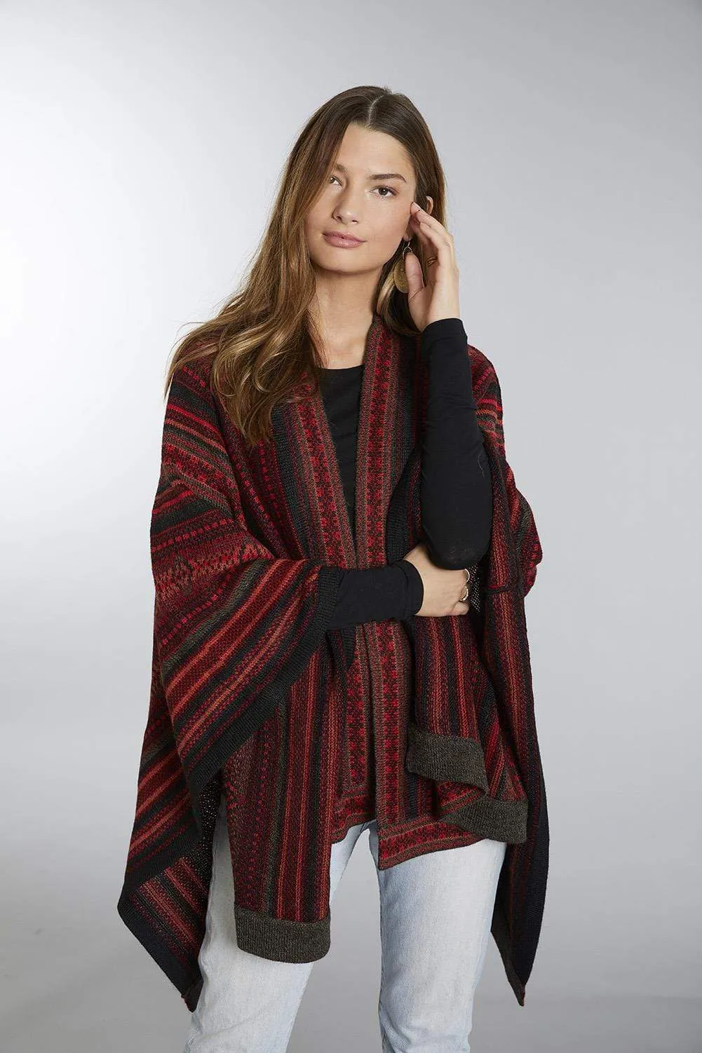 Montreal Alpaca Poncho - Women's Ruana Wrap