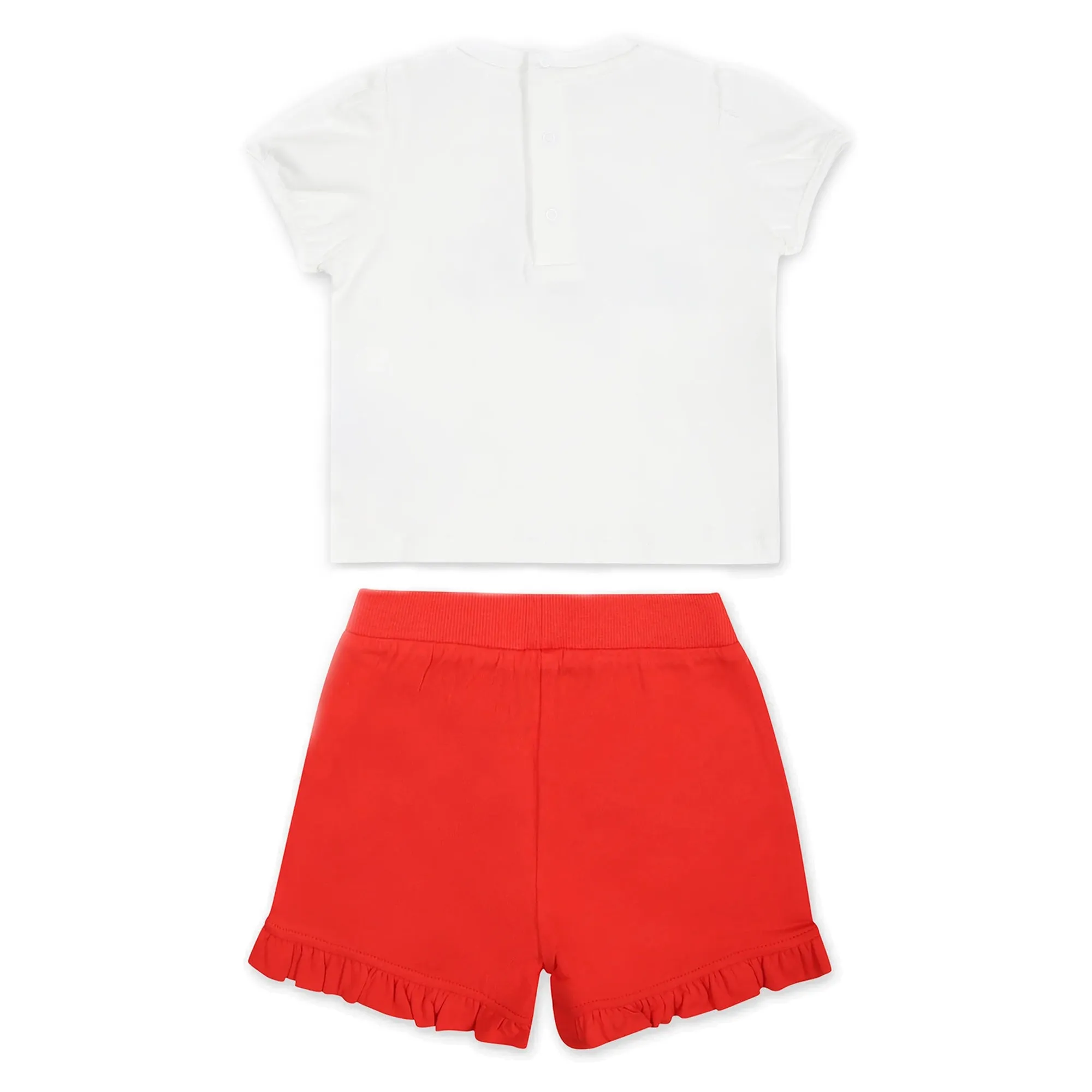 Moschino Jumping Bear White & Red Ensemble