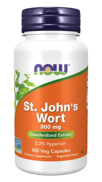 Now St. John's Wort Extract 300mg Veg Capsules 100ct