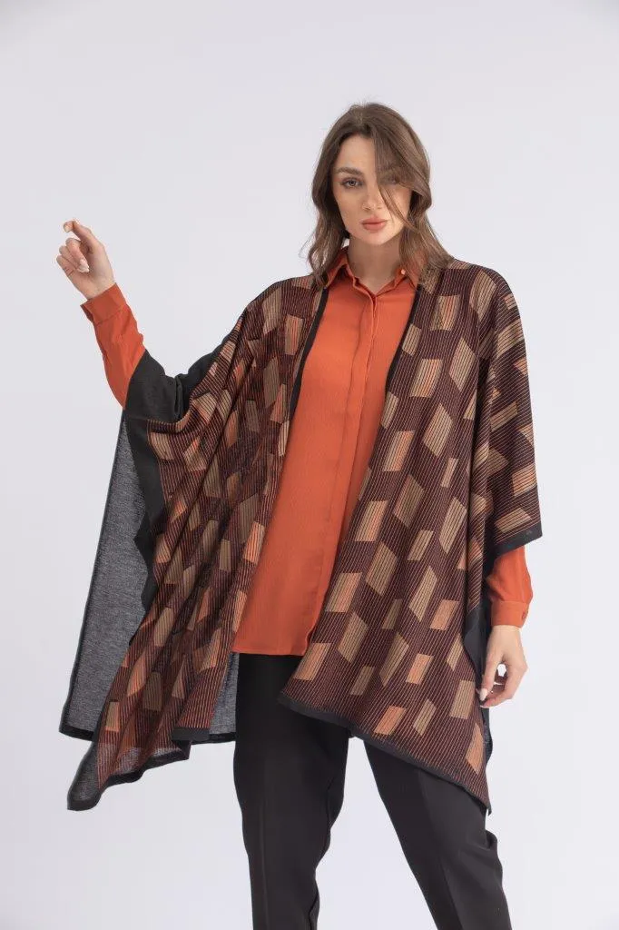 ONE SIZE KNITWEAR PONCHO