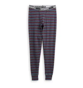 Organic Cotton Rib Long John - Nostalgic Stripe