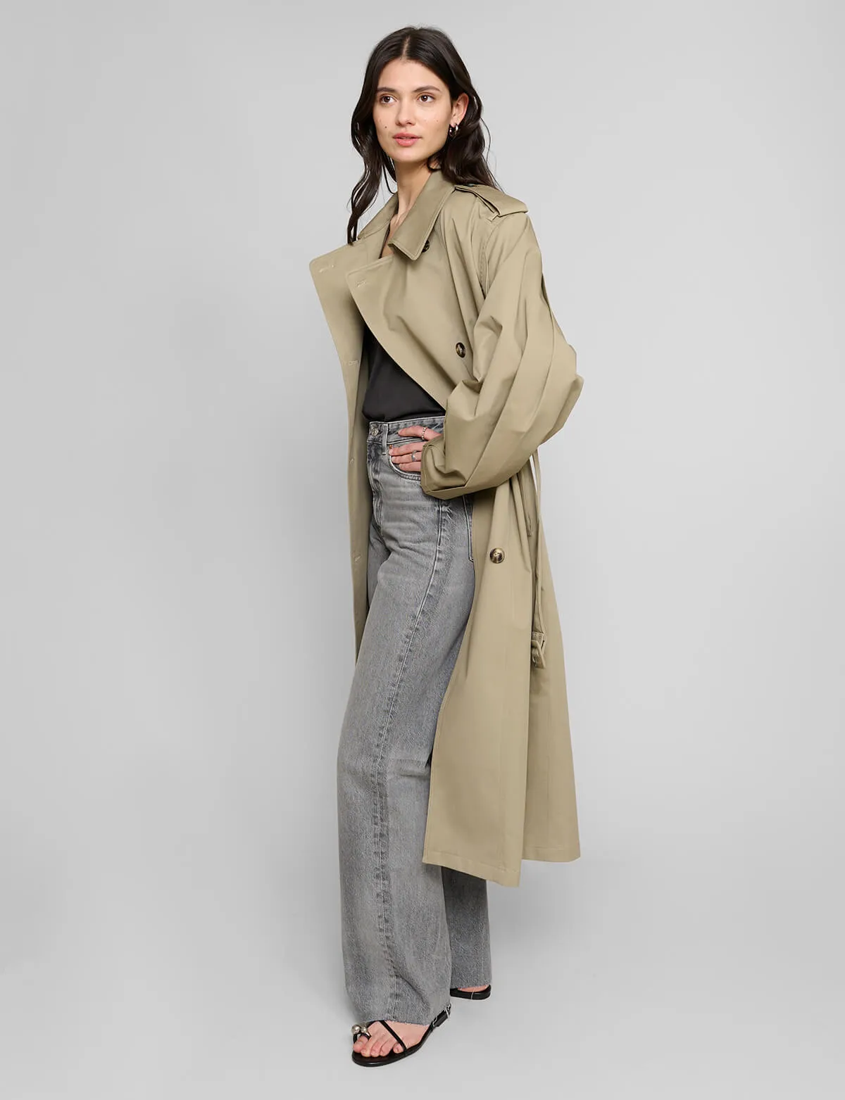 Oversized Padded Trench Coat