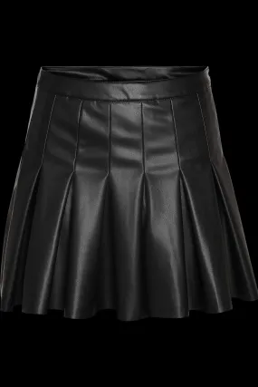 Paulo Hw Pleated Pu Mini Skirt