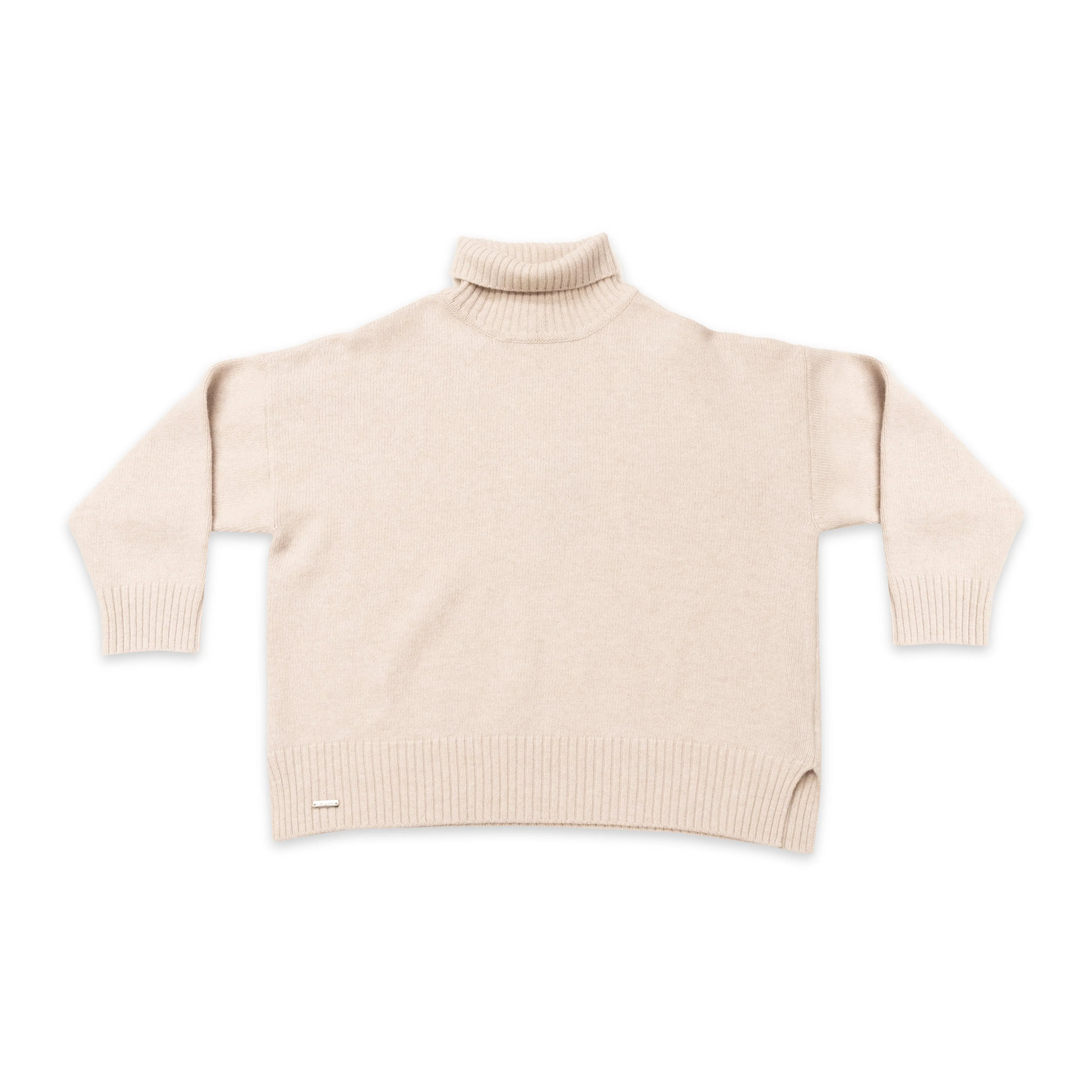 Pisa Turtleneck Sweater Cream Wool & Cashmere