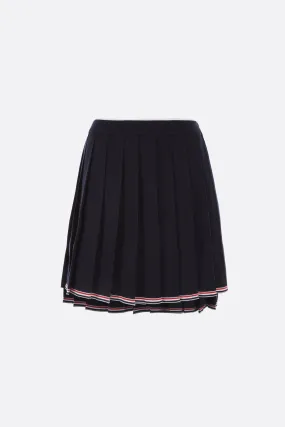 Pleated Knit Skirt