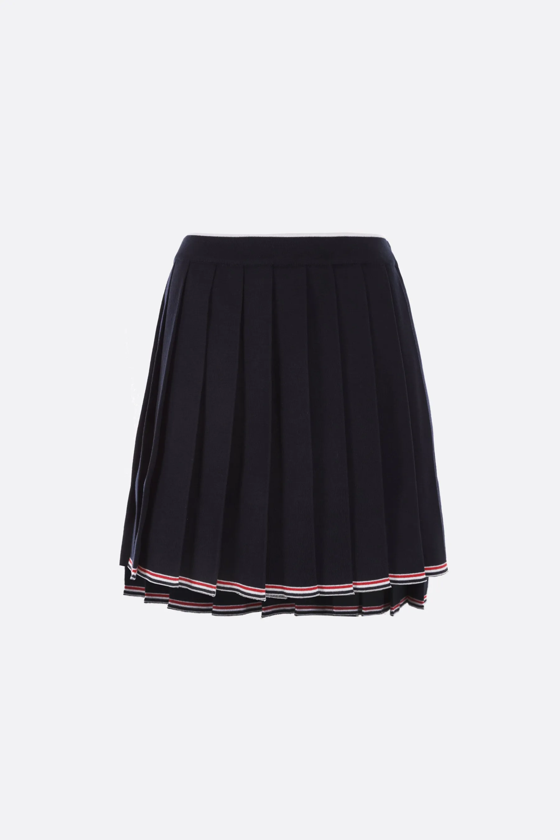 Pleated Knit Skirt