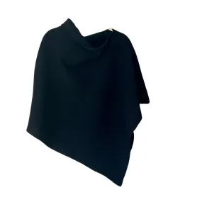 Poncho Soft Merino Lambswool Black