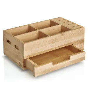 Prosumer's Choice Bamboo Bathroom Organizer, Makeup Vanity Countertop Organizer, Cosmetic