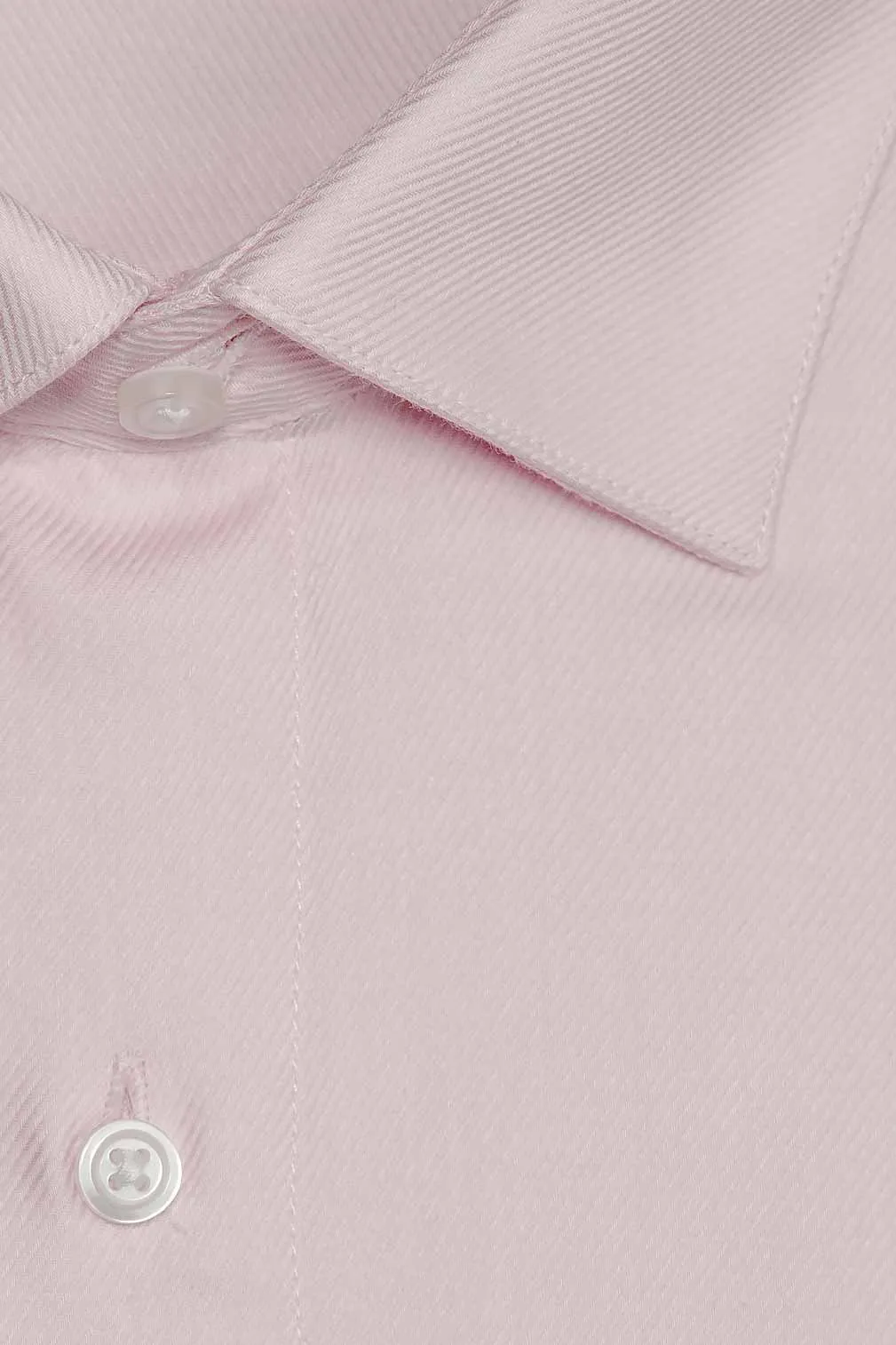 "Jamison" Pink Twill Spread Collar Dress Shirt