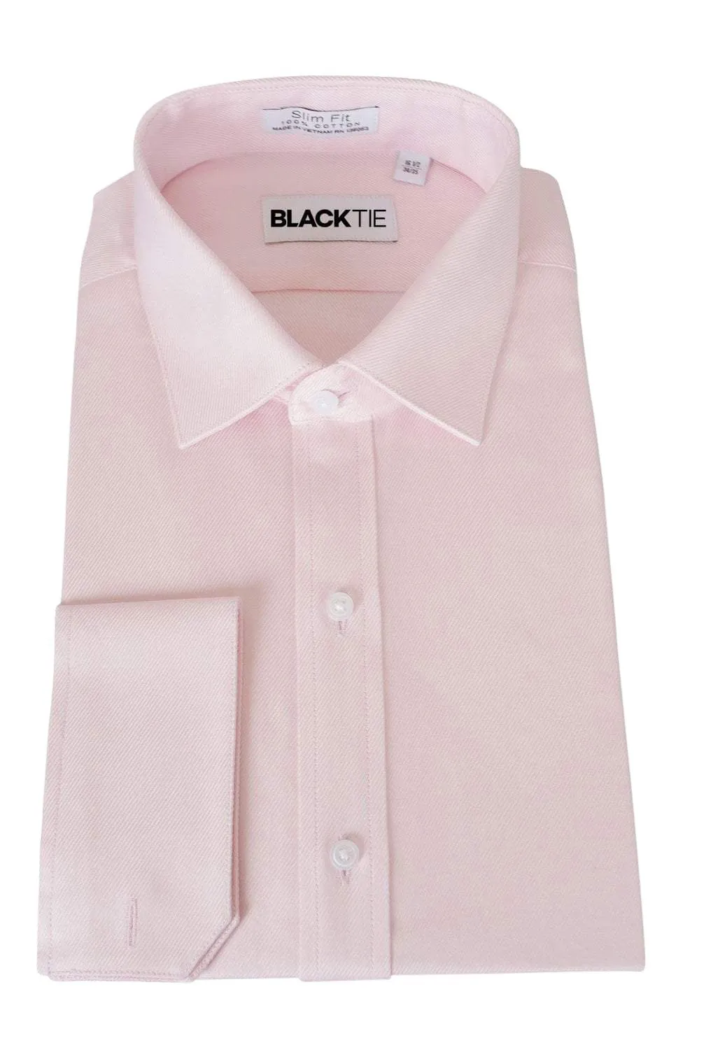 "Jamison" Pink Twill Spread Collar Dress Shirt