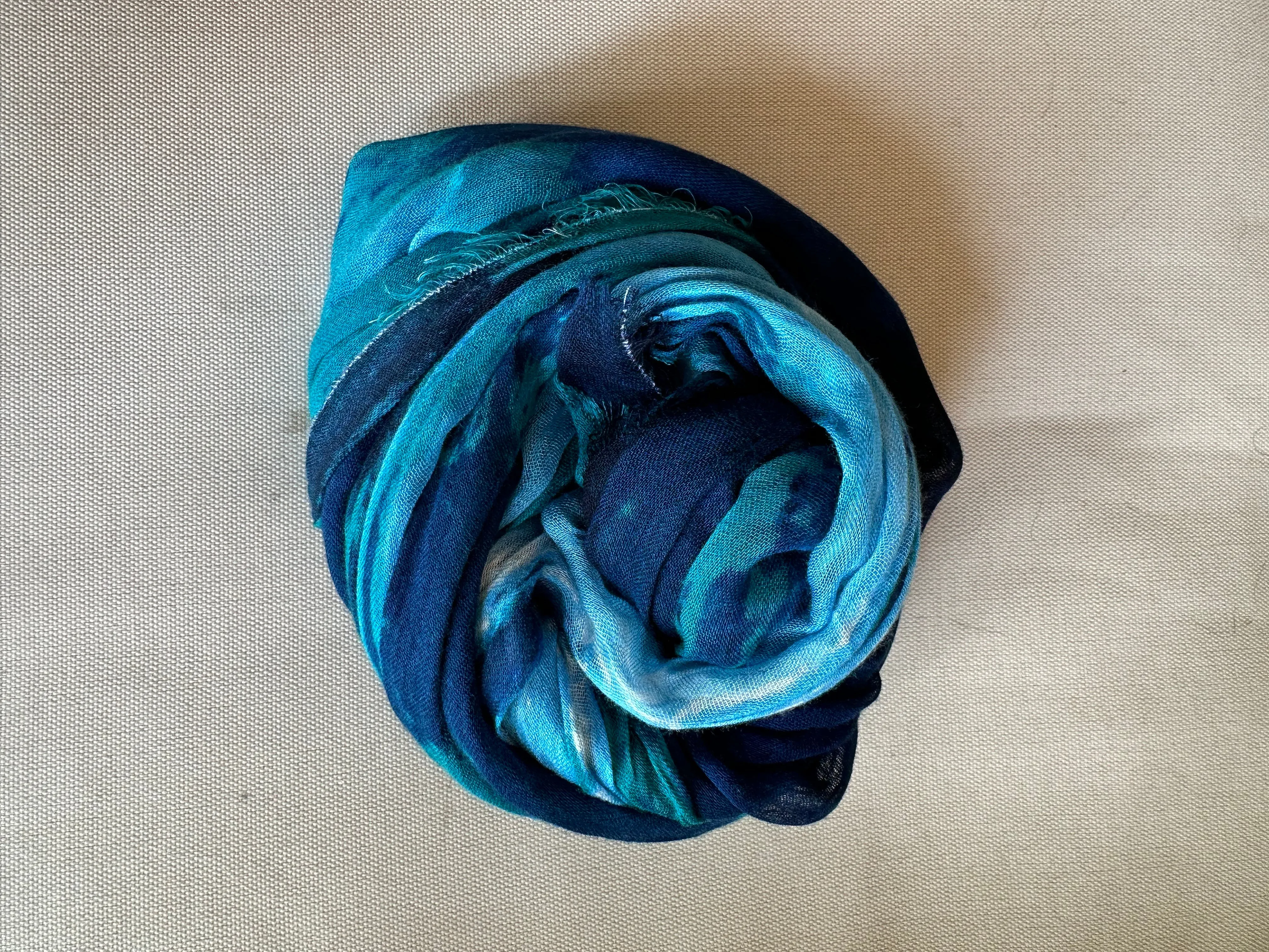 Rain Hand Dyed Scarf