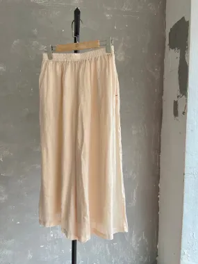 Ramie Skirt Pants (Beige)