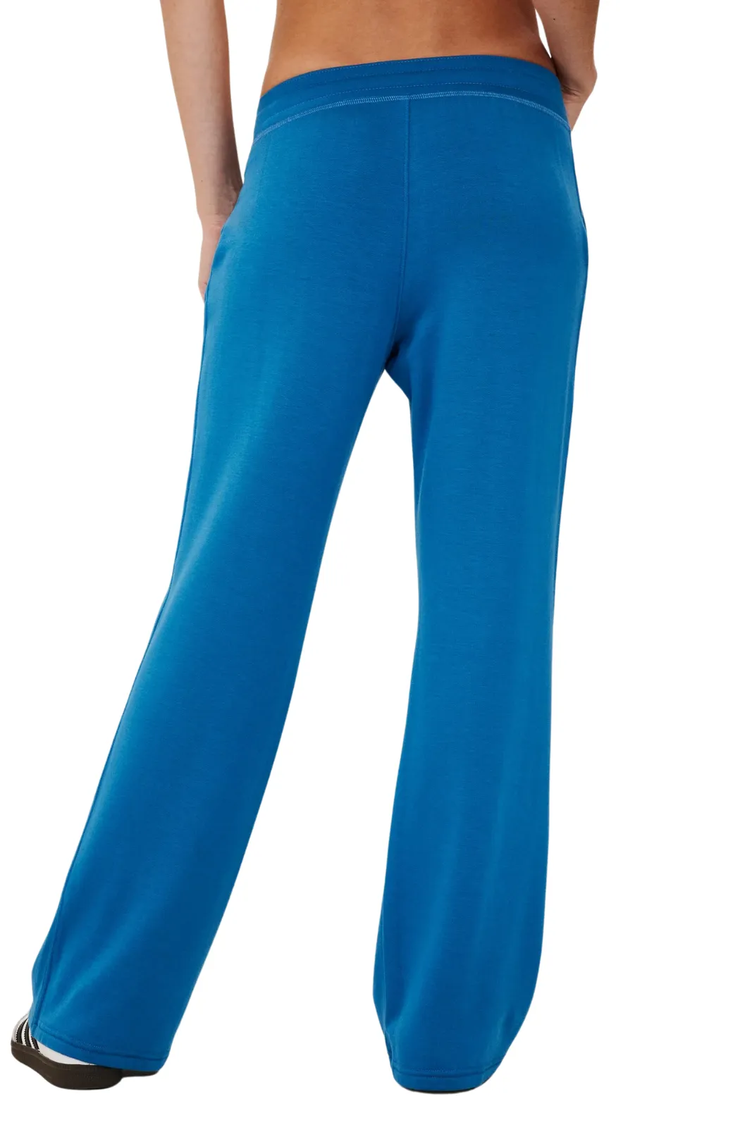 Raven Fleece Full Length Sweatpant, Stone Blue