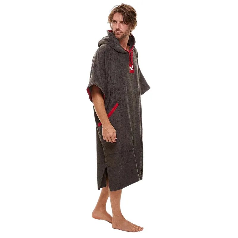 Red Original RM Luxury Towelling Change Robe - Grey