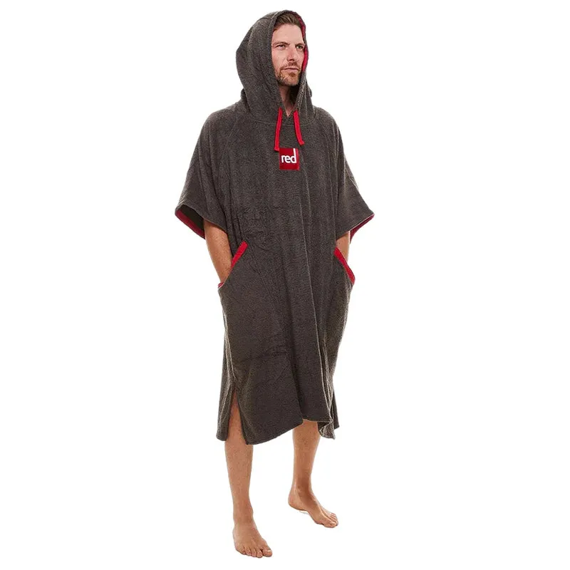 Red Original RM Luxury Towelling Change Robe - Grey