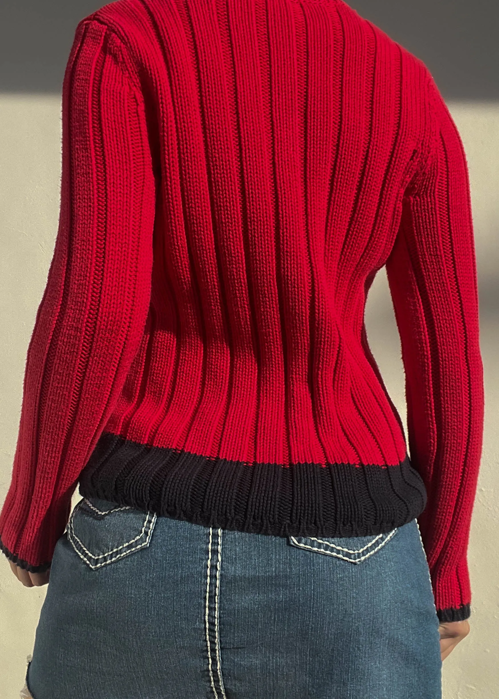 Red Ralph Lauren Flag Knit (S-S/M)