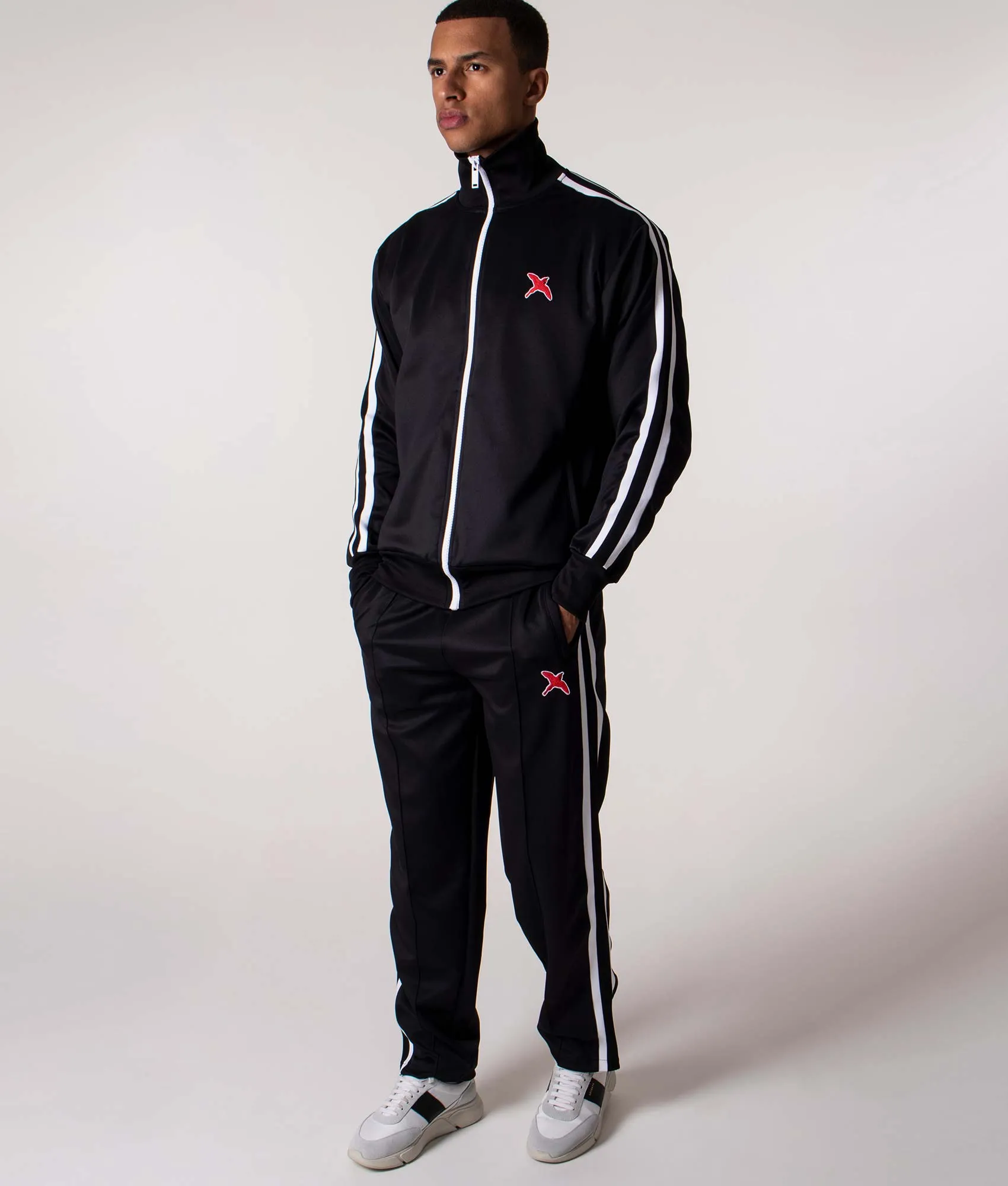 Relaxed Fit Rouge Bee Bird Track Pants