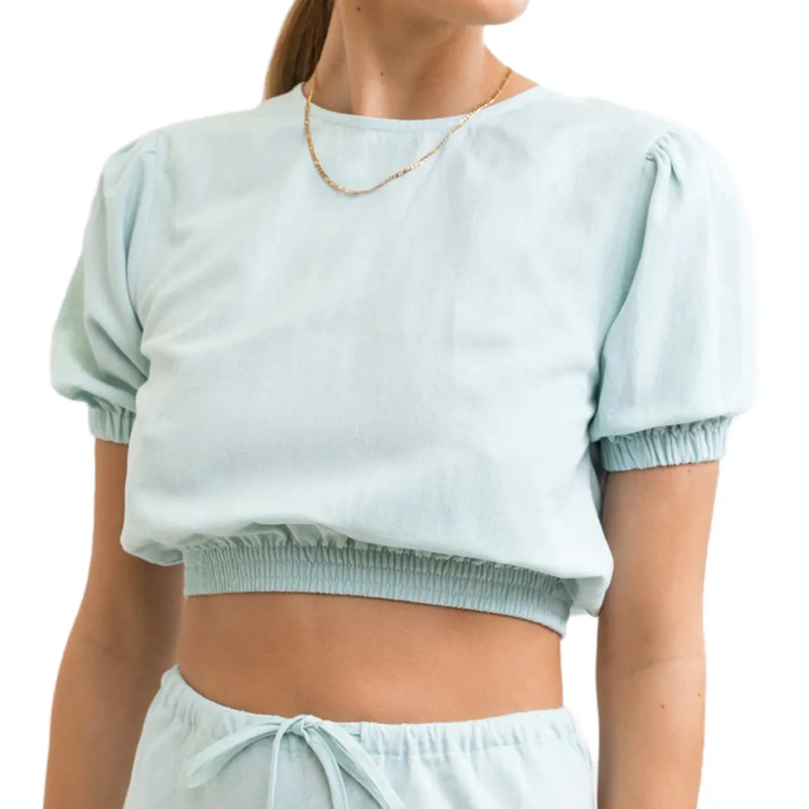 RHYTHM BETTE TOP - BLUE MIST