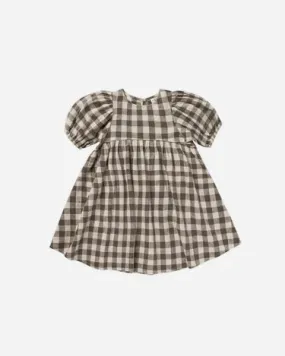 Rylee   Cru Charcoal Check Marley Dress