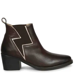 Saint Melissa Brown Leather Ankle Boot