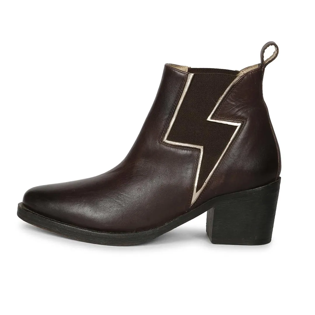 Saint Melissa Brown Leather Ankle Boot