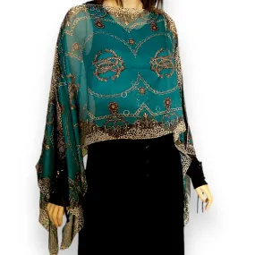 Sheer Poncho Shawl Top