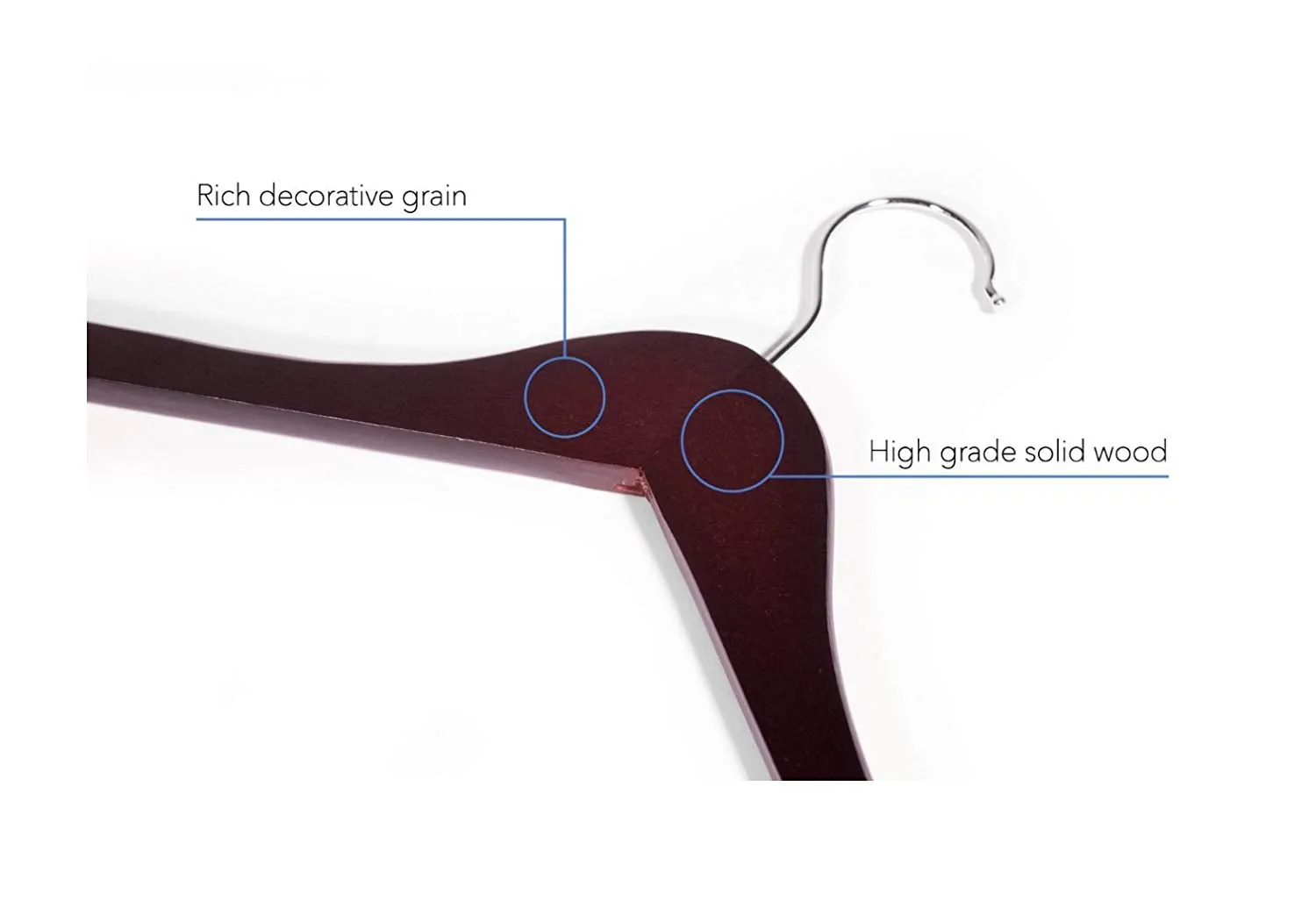 Shirt Hangers with Curved Notches