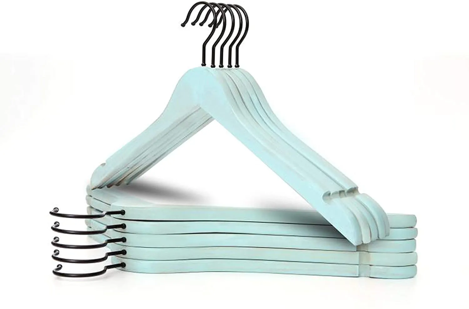 Shirt Hangers with Curved Notches