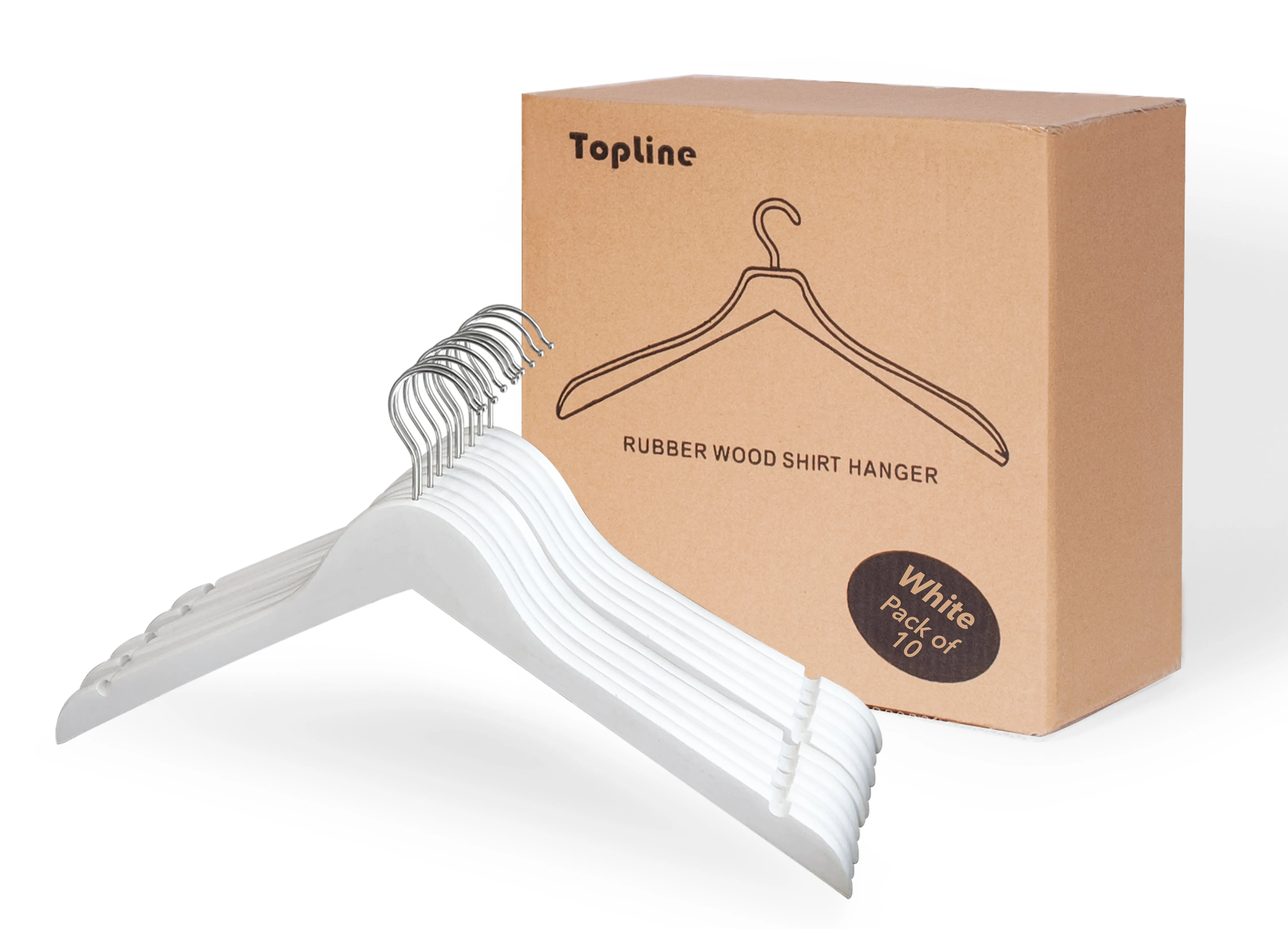 Shirt Hangers with Curved Notches