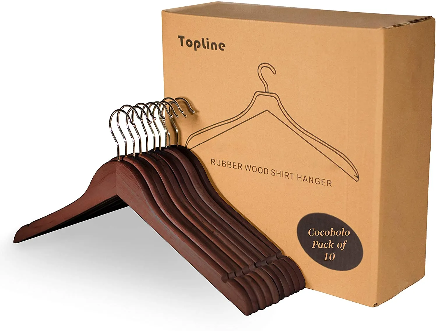 Shirt Hangers with Curved Notches