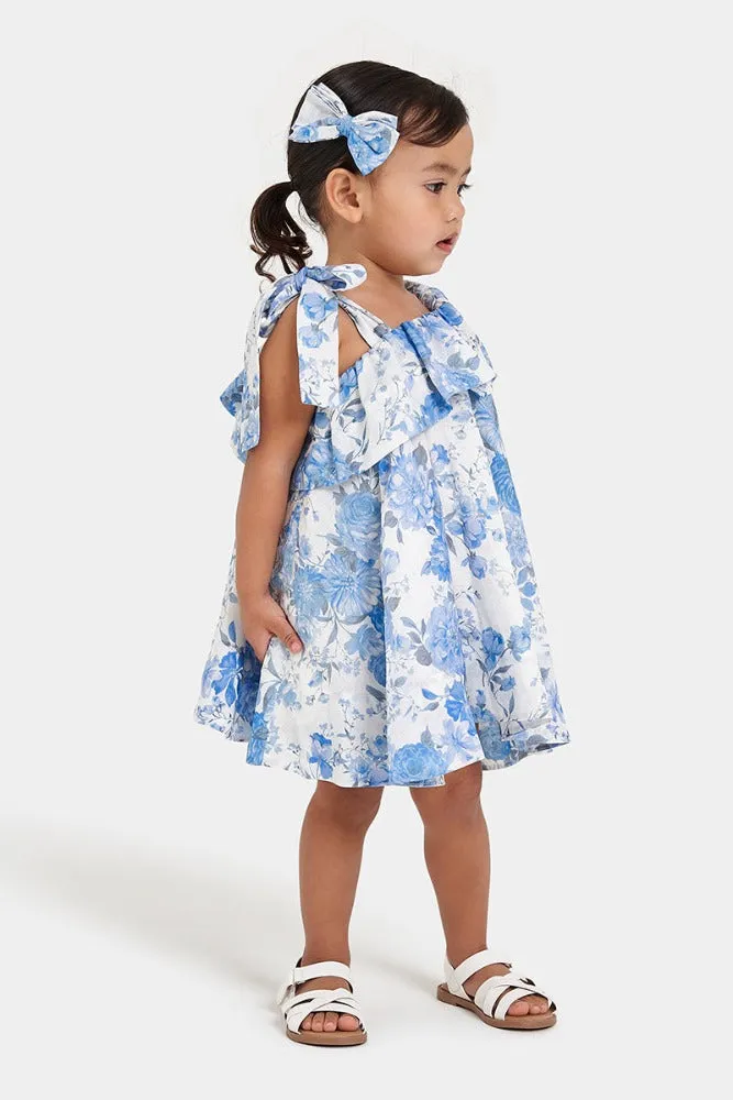 Sofia The Label Ava Dress Sky Blue Floral