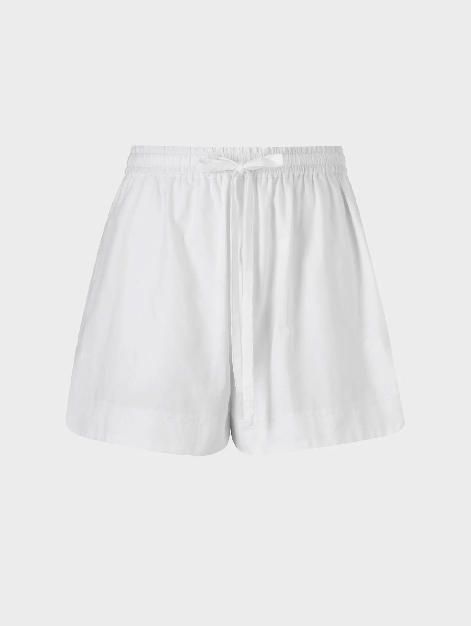 Stevie Short Cotton Poplin White