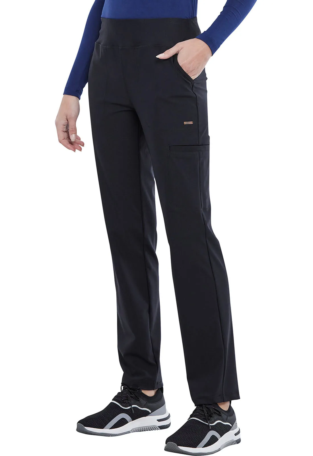 Straight Leg Pull-on Pant by Cherokee Form