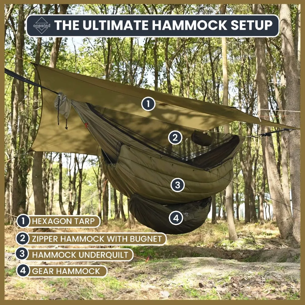 Tempest 12' Zipper Camping Hammock