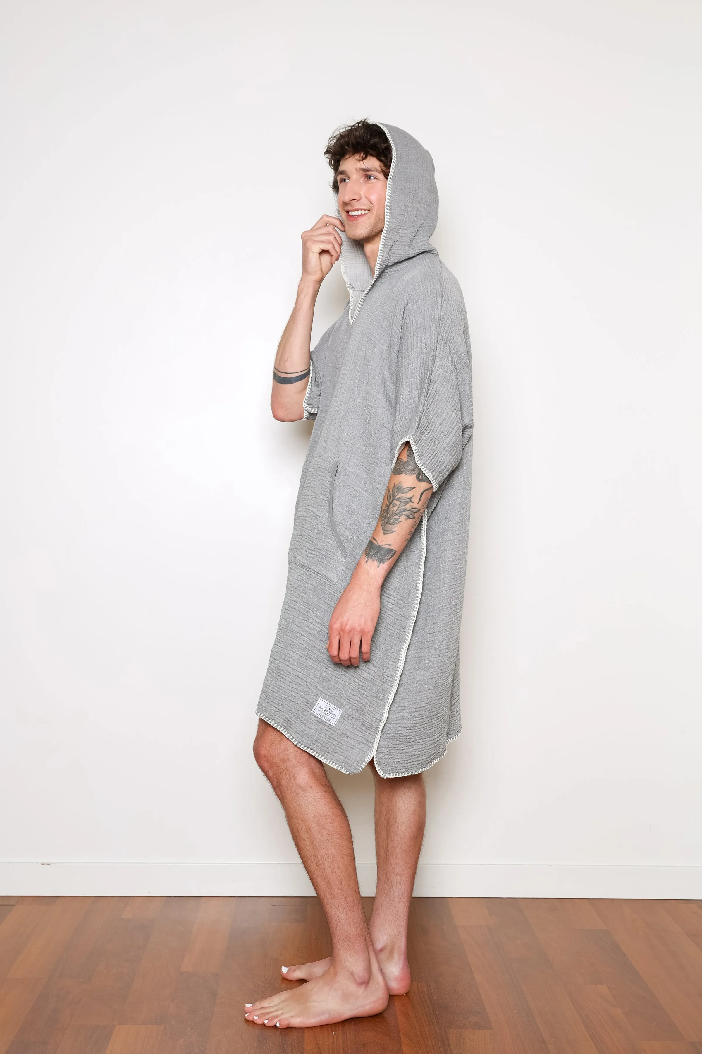 THE COCOON | Men's Muslin Surf Poncho