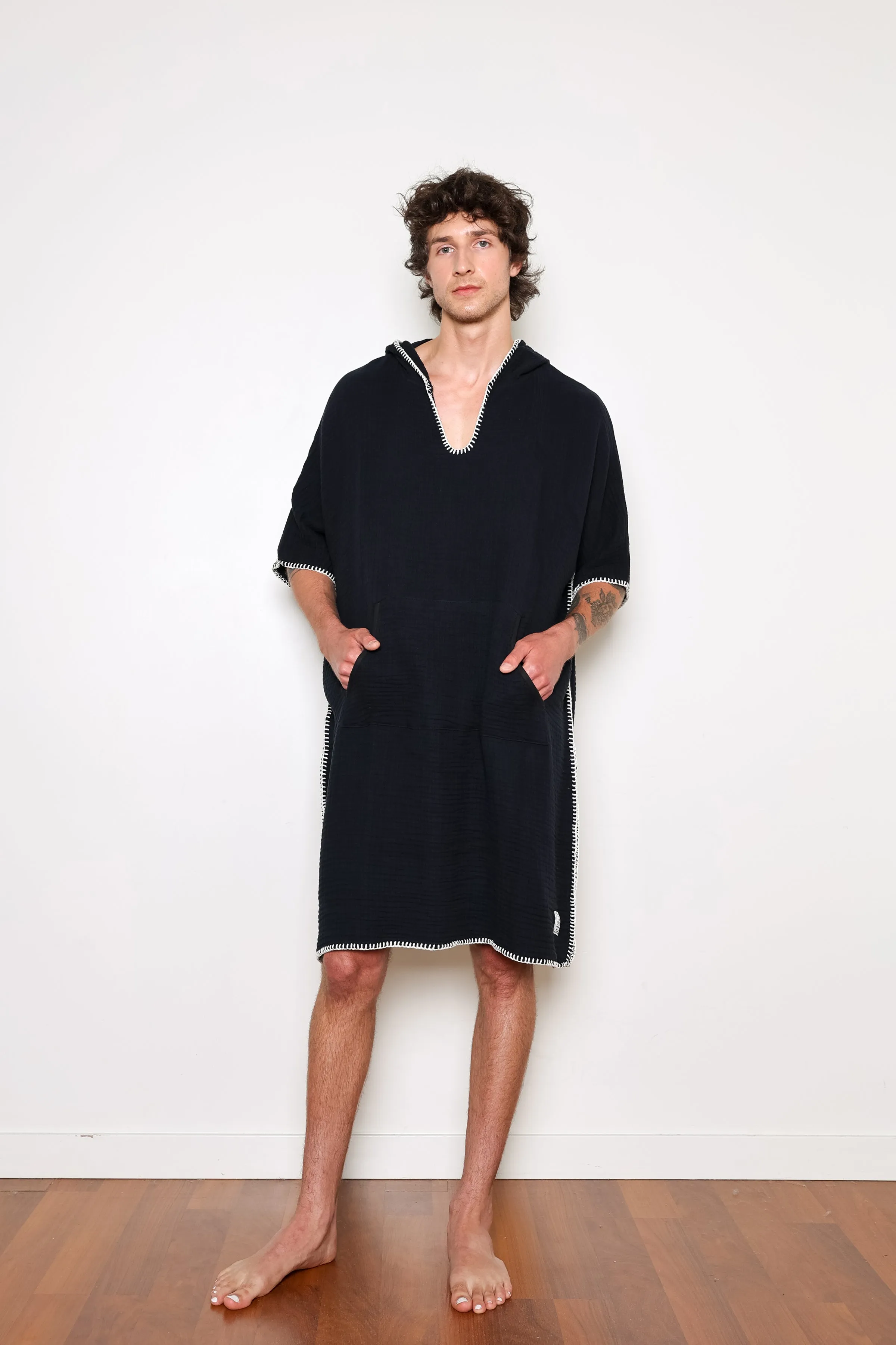 THE COCOON | Men's Muslin Surf Poncho