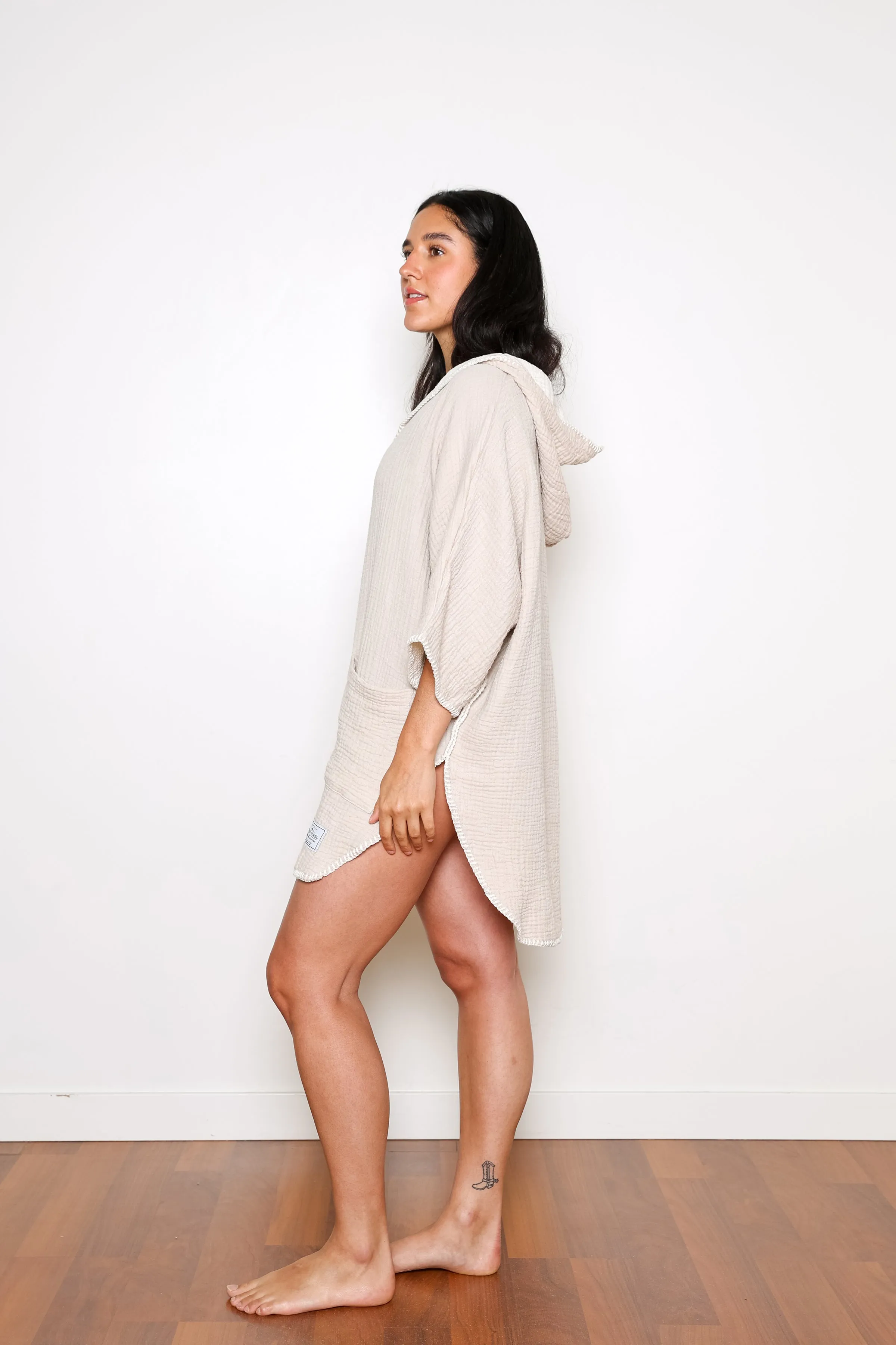 THE COCOON | Women's Muslin Surf Poncho