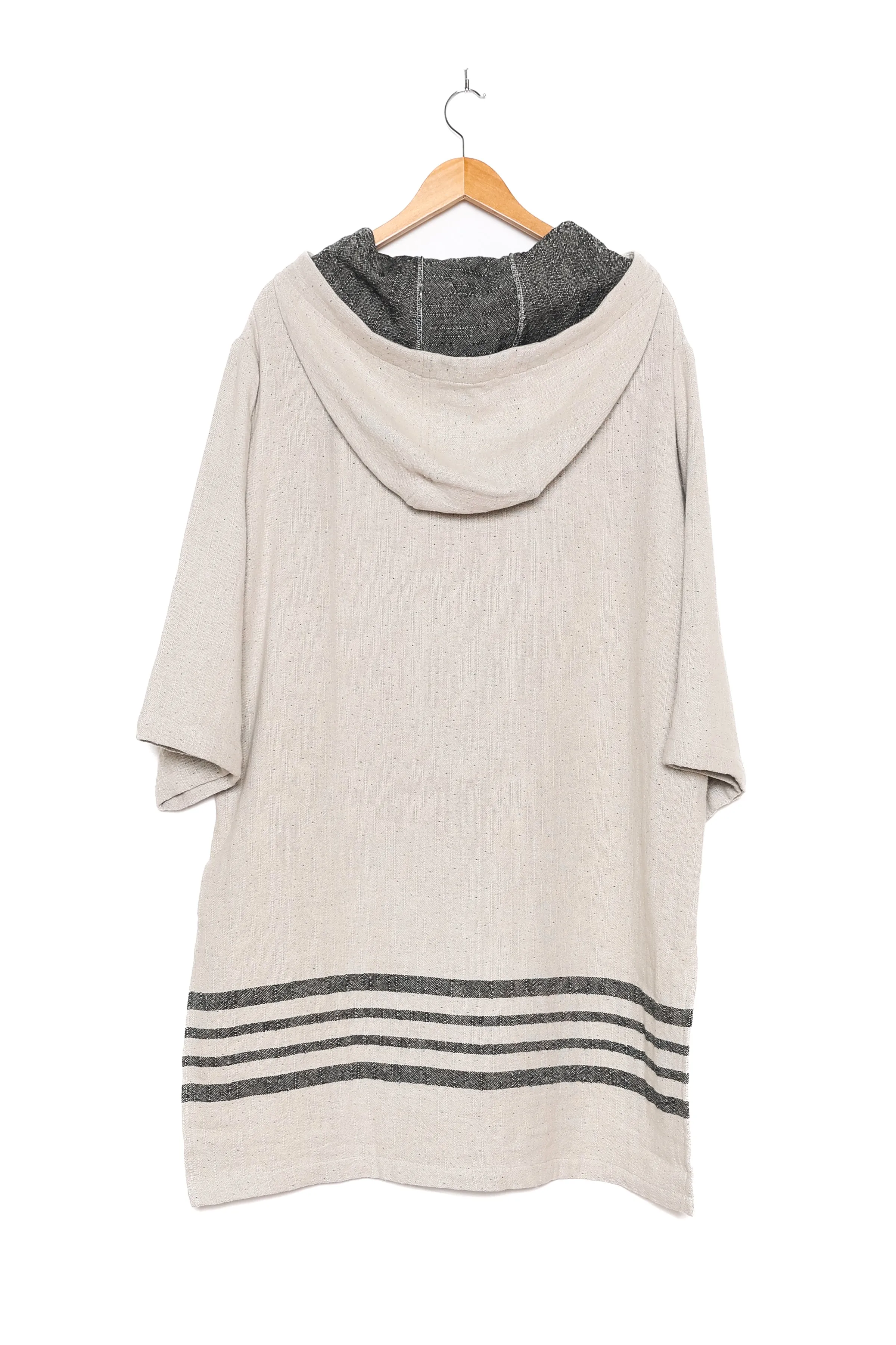 THE ECHO | Unisex Linen Blend Zip Poncho