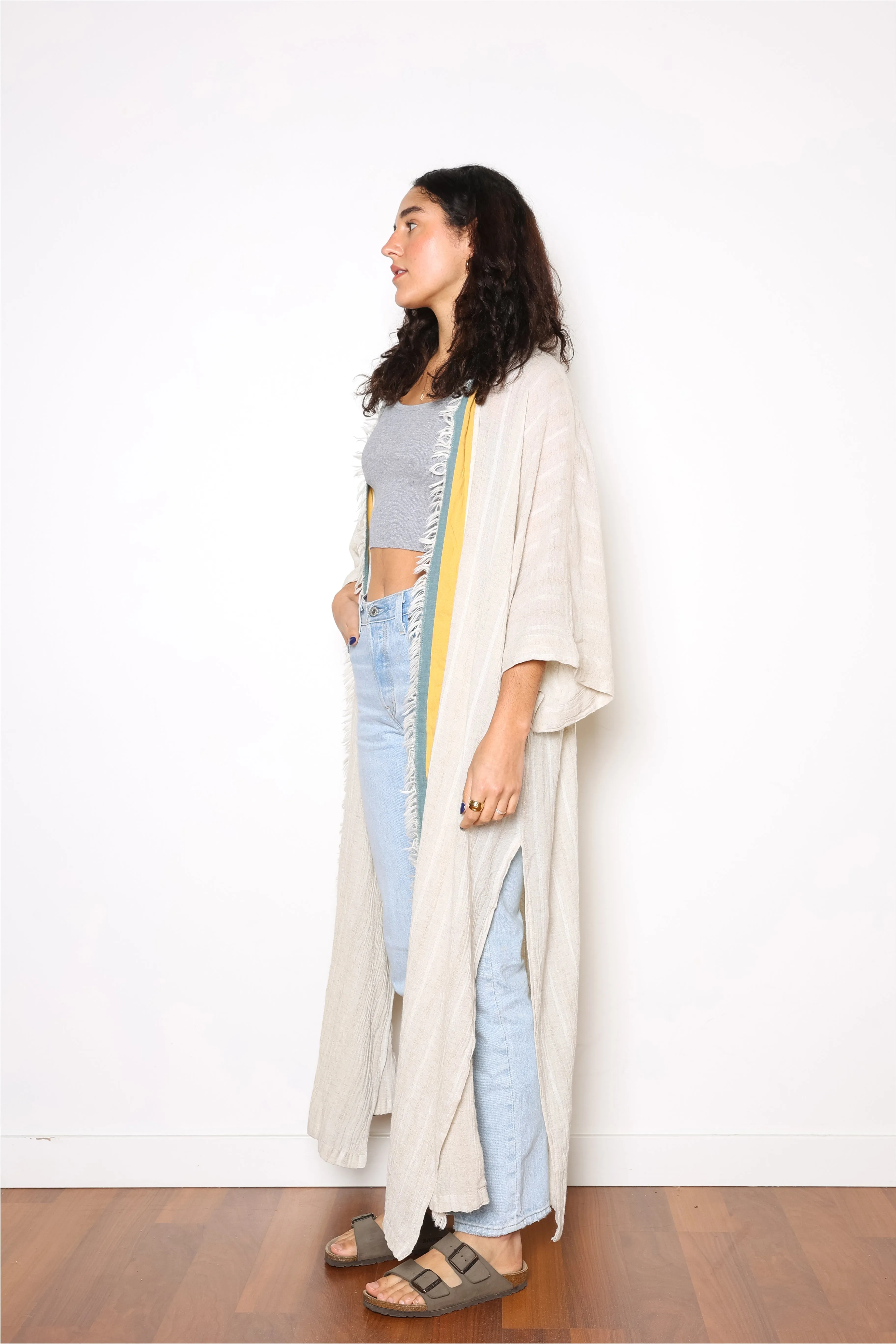 THE ELOWEN | Open Linen Blend Cover-Up