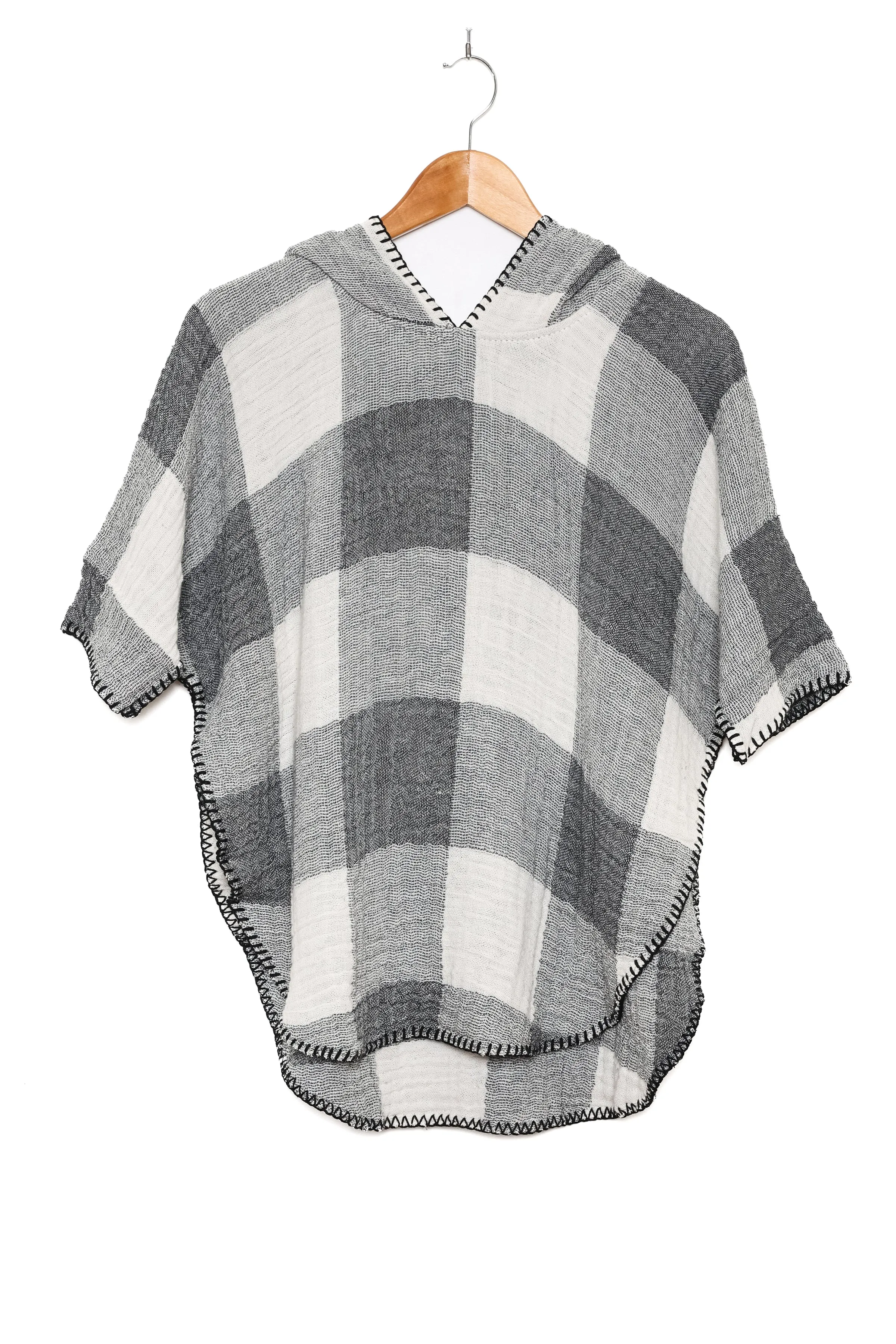 THE LIMITED EDITION PLAID PEBBLE | Kid's Muslin Poncho