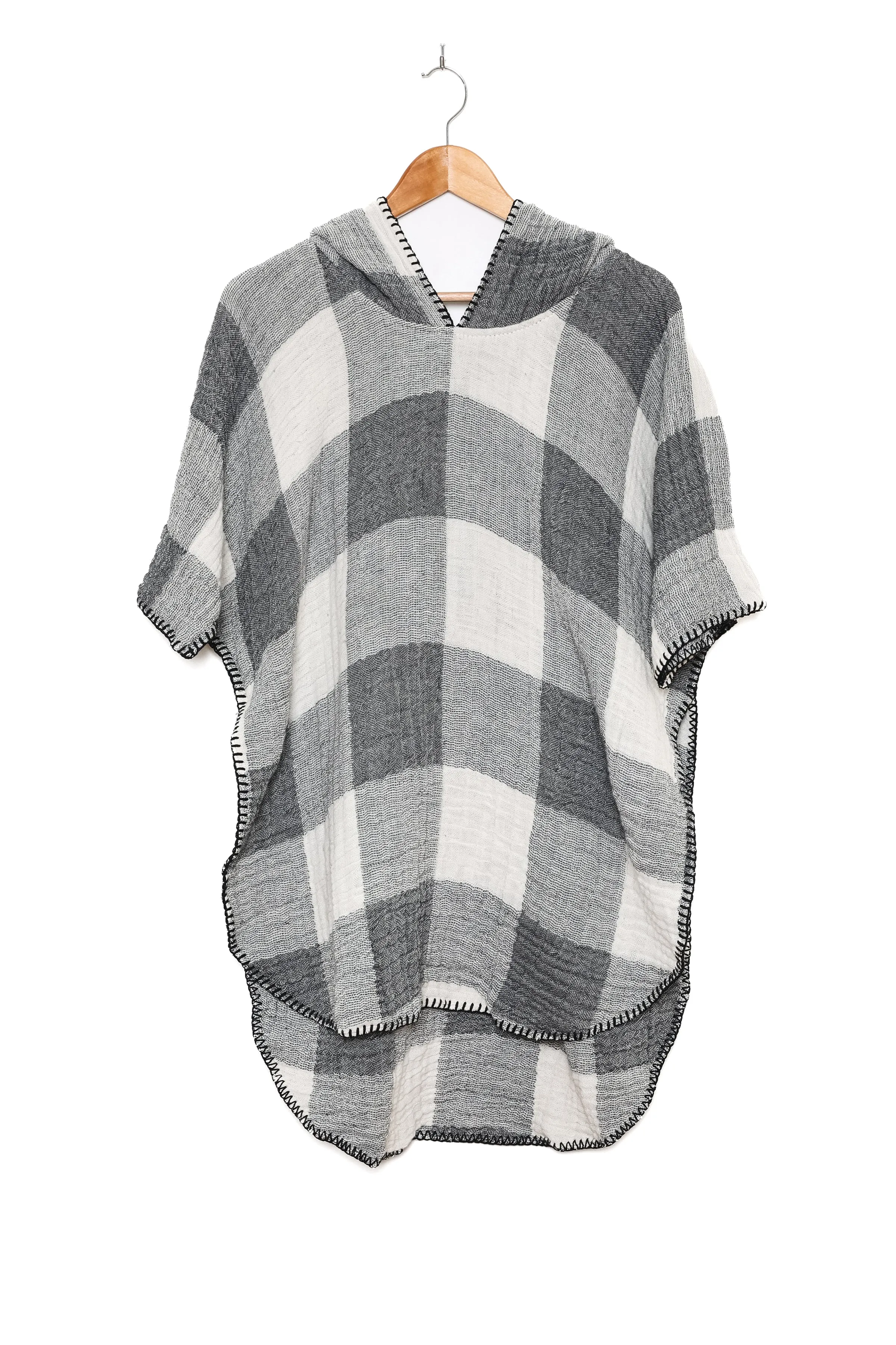 THE LIMITED EDITION PLAID PEBBLE | Kid's Muslin Poncho