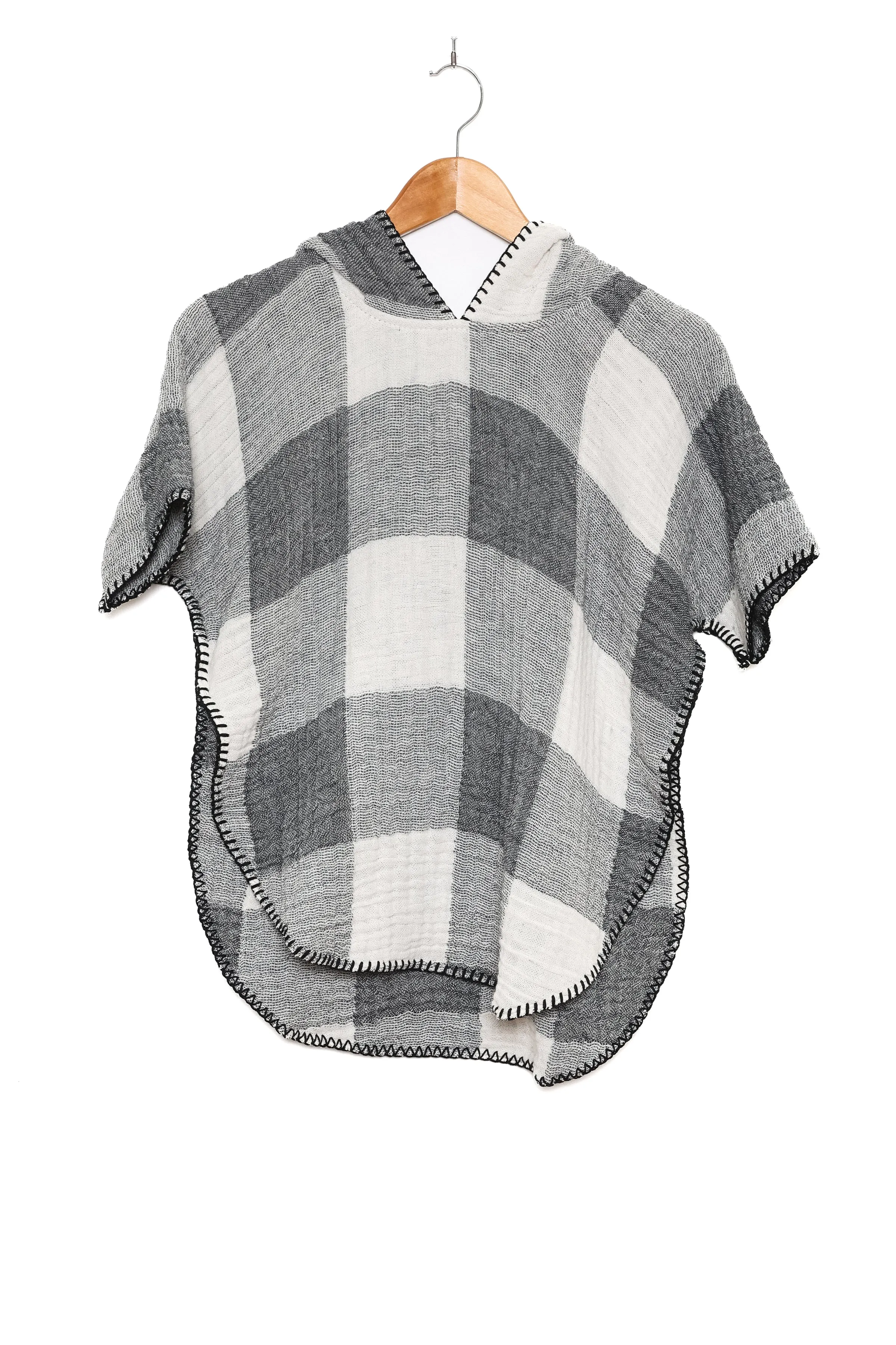 THE LIMITED EDITION PLAID PEBBLE | Kid's Muslin Poncho