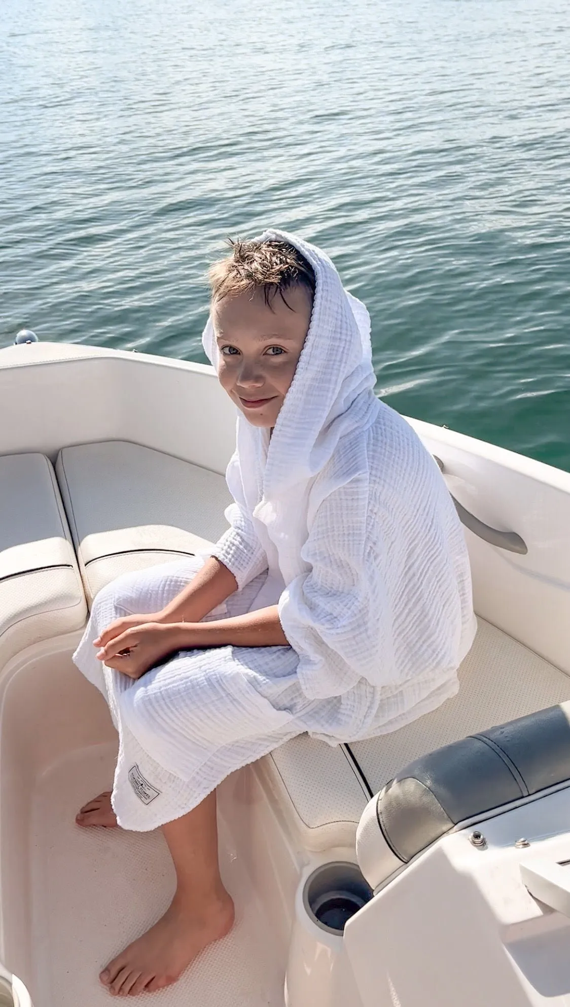 THE PEBBLE | Kid's Muslin Poncho